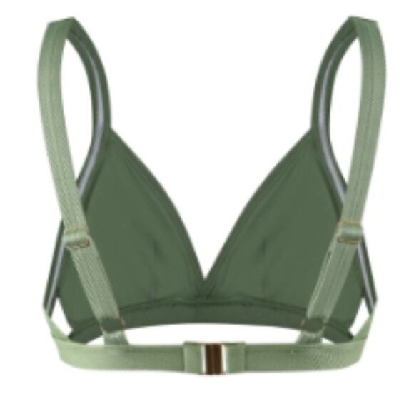 Sunseeker 10 green Rustic Sweetheart Bralette & textured mid-rise bikini bottom - Picture 10 of 16